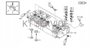 kompletna głowica do silnika Deutz TCD2012 L6 2V